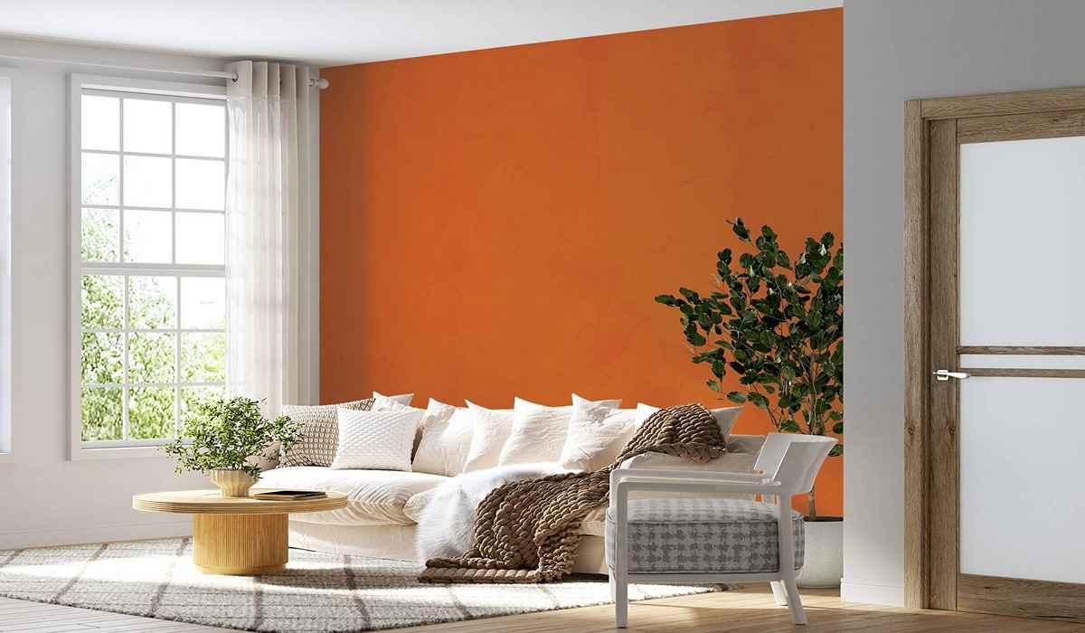 رنگ نارنجی در دکوراسیون داخلی؛ تجلی گرما و انرژی در خانه 1 wallpaper for walls orange orange concrete 133 7 11zon 9 11zon