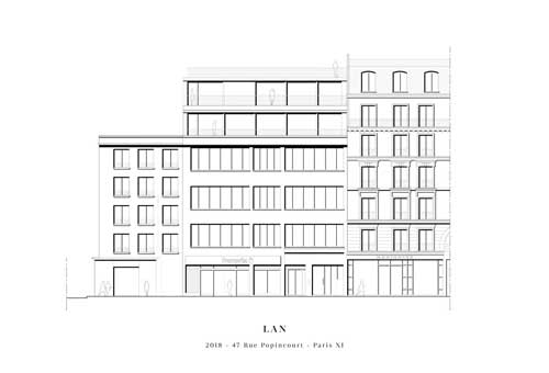 طراحی داخلی اداری دفتر معماری لان _08